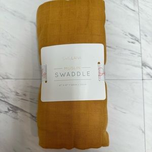 Dolly Lana mustard muslin swaddle - new! So soft!!